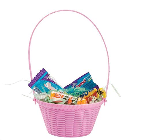 Pastel Easter Baskets Set of 12 - Easter Party & Hunt Supplies for Kids