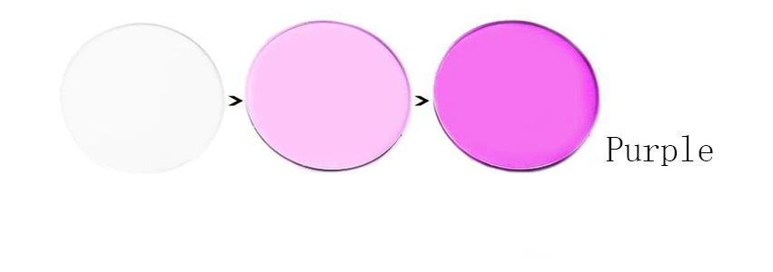 BCLEAR 1.56 Index Aspheric Photochromic Blue Light Blocking Anti-Glare Myopia Lenses (Purple) - Perfect for Computer Work, Reading & Outdoor Activities