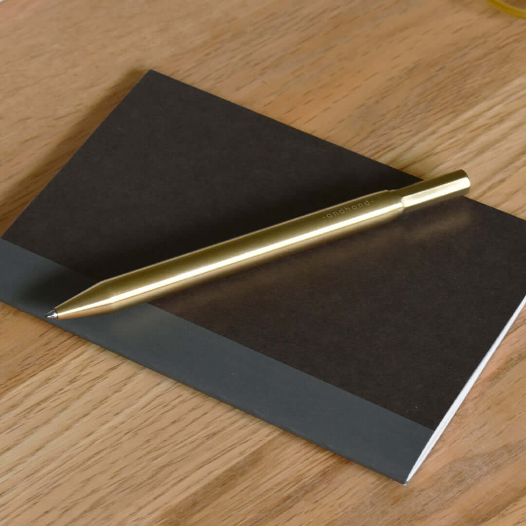 Premium Andhand Retractable Ballpoint Pen - Solid Brass Body - Smooth Writing for Office, School & Business Use - Elegant Gift for Professionals & Students