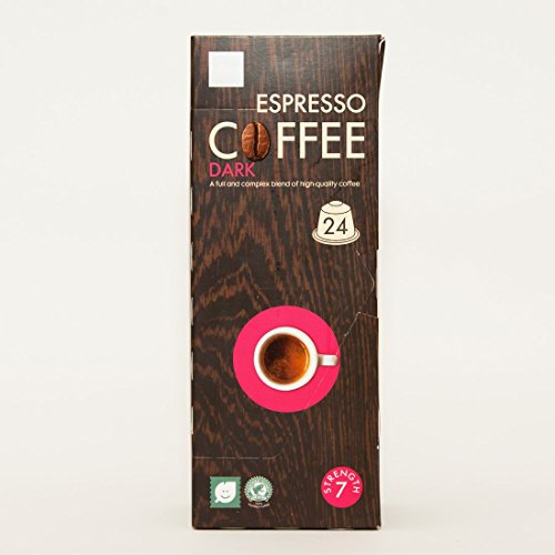 24 Nespresso Compatible Espresso Coffee Capsules - Dutch Coffee (Dark Roast) | Rich & Bold Flavor for Home & Office Brewing | Perfect for Morning Energy & Afternoon Pick-Me-Up