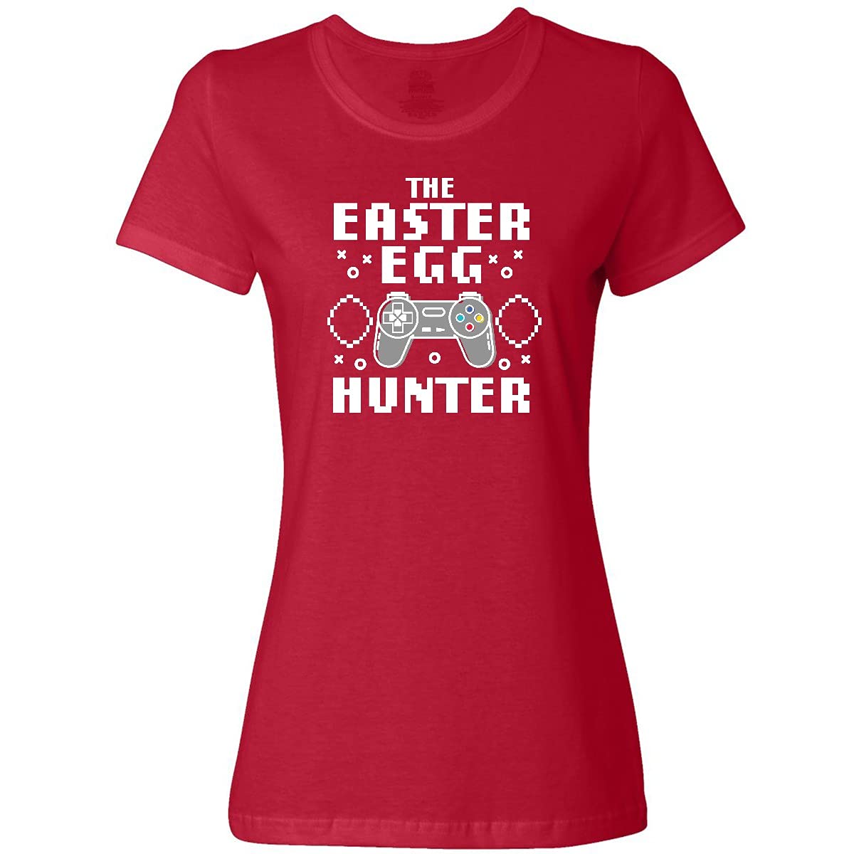 Inktastic Happy Easter The Easter Egg Hunter Gamer Women's T-Shirt - Fun Easter Egg Hunting Outfit for Women Gamers