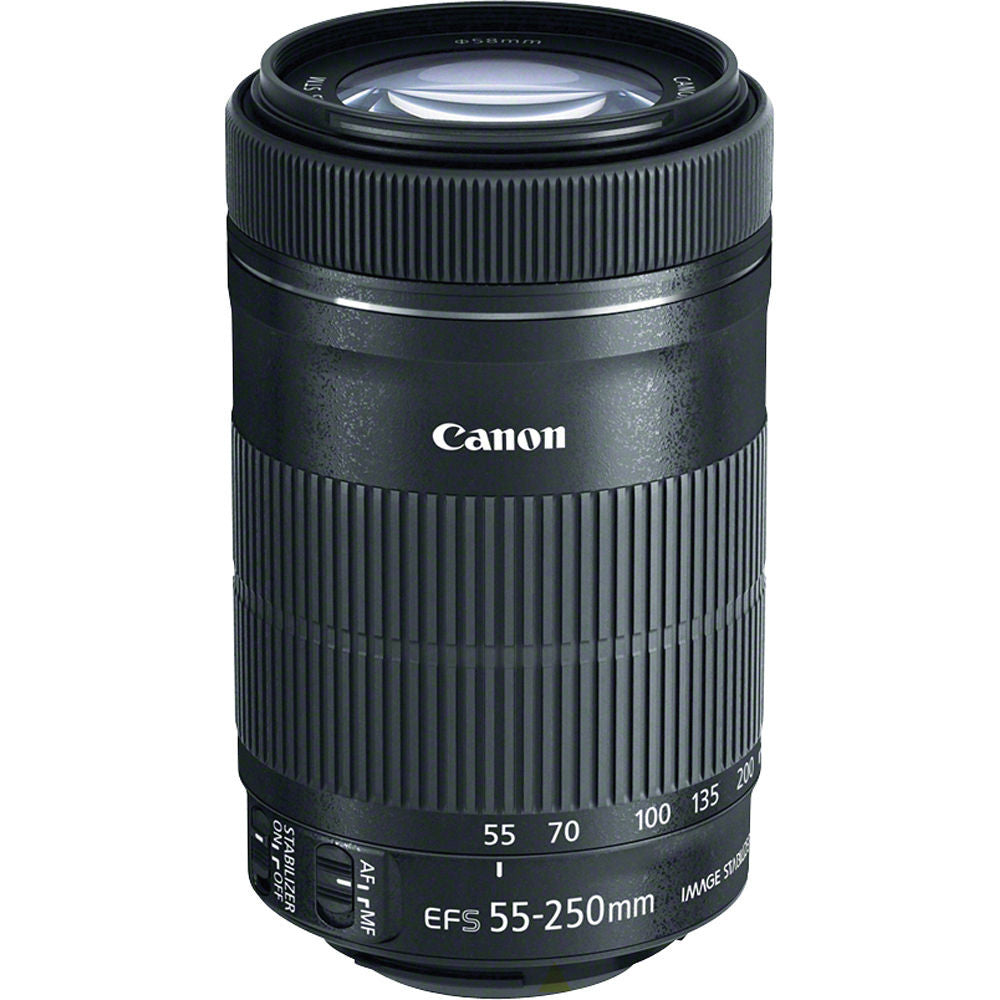 Canon EF-S 55-250mm f/4-5.6 IS STM Telephoto Zoom Lens for DSLR Cameras - Perfect for Wildlife, Sports & Travel Photography
