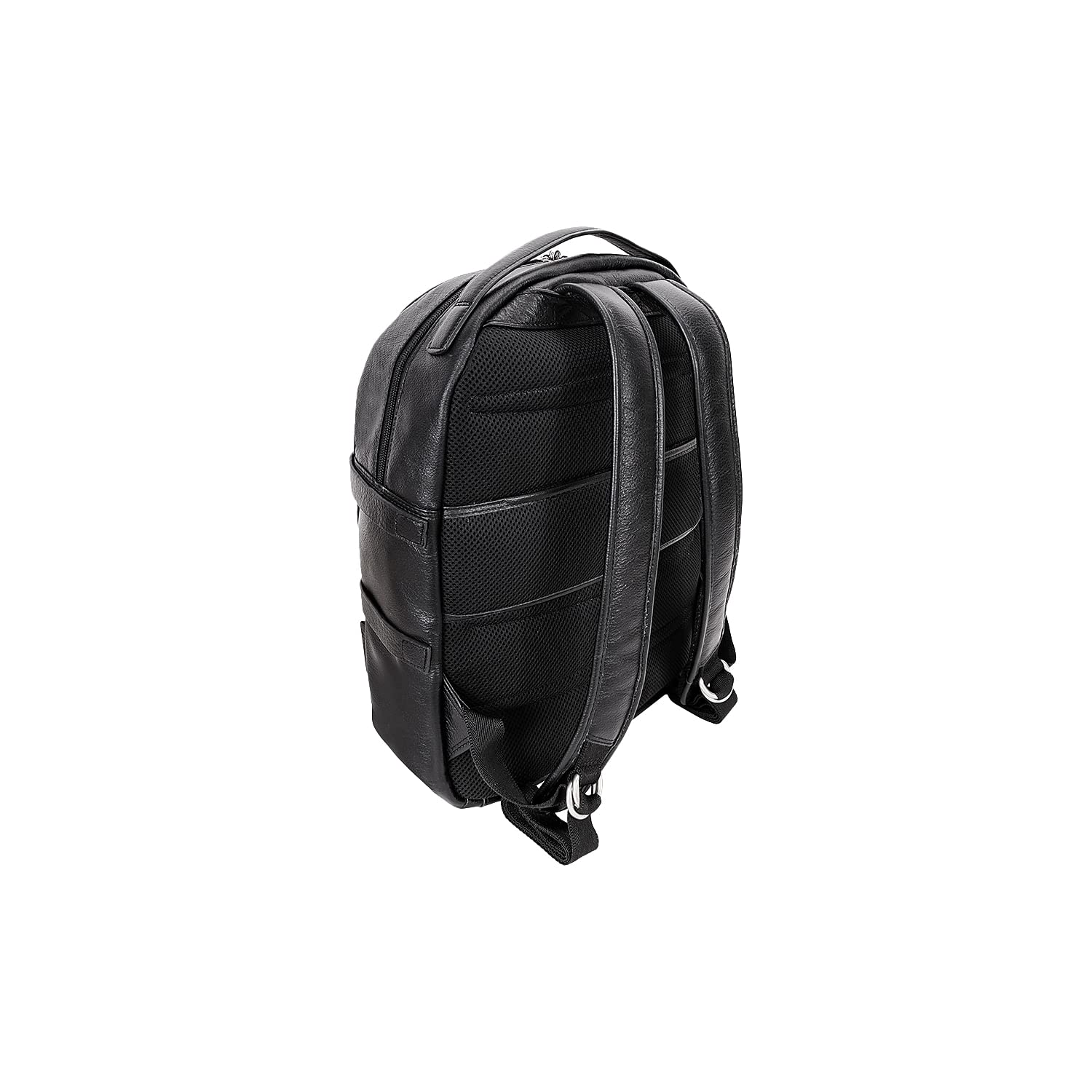 McKlein Oakland Pebble Grain Calfskin Leather 15 Inch Business Casual Laptop Backpack for Men & Women - Tablet Compartment - Durable Work & Travel Bag - Black (18795) - Perfect for Office, Commuting & Business Trips