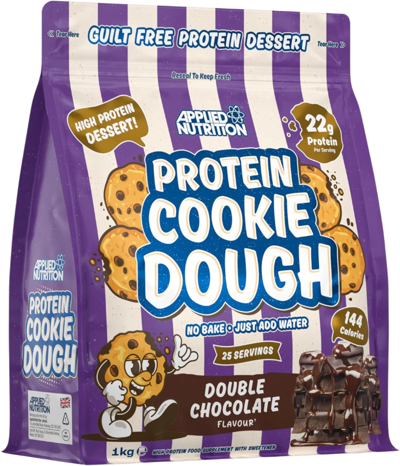 Applied Nutrition Protein Cookie Dough 1kg - High Protein Snack for Fitness & Weight Loss | Perfect for Post-Workout Recovery & Healthy Dessert