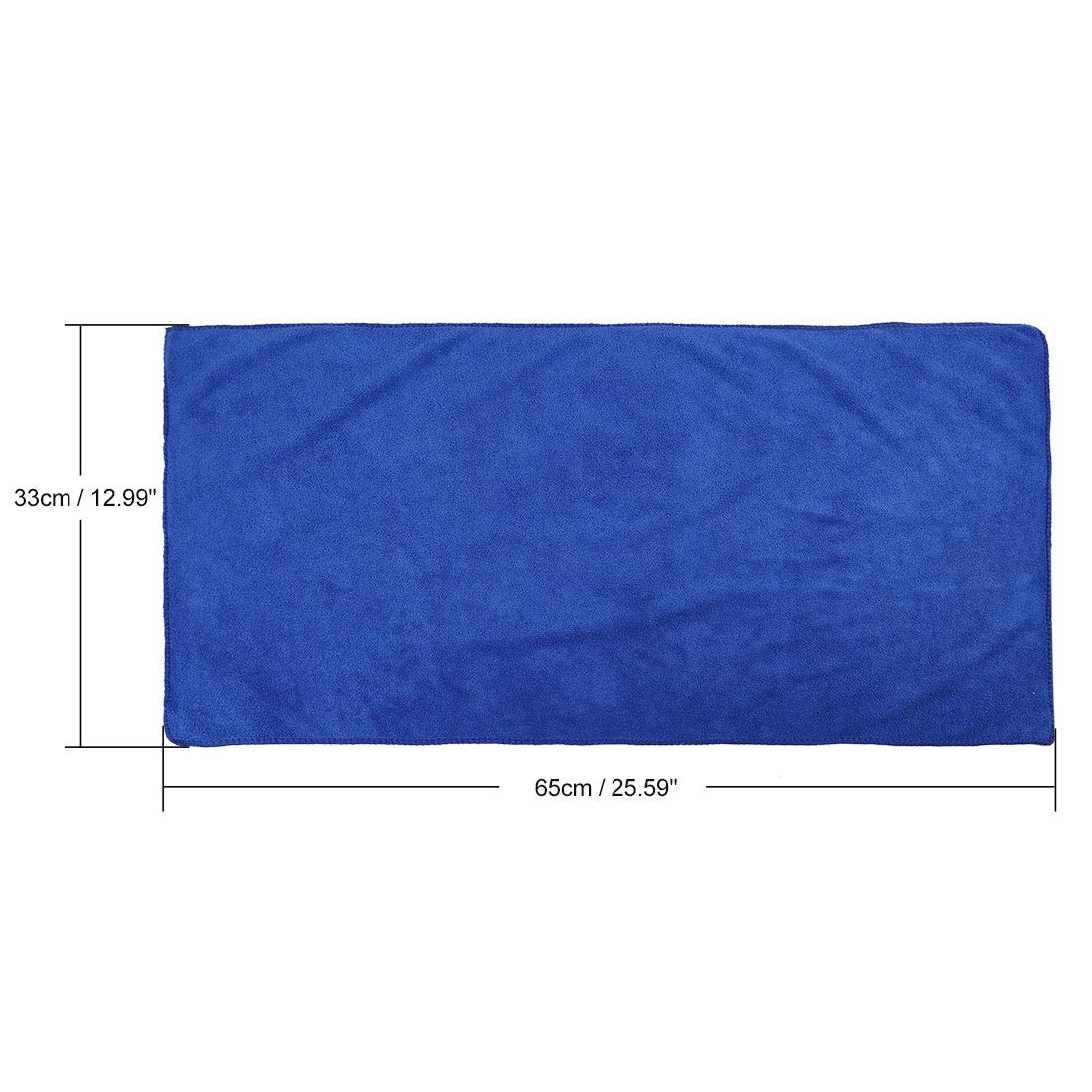 X AUTOHAUX Premium Blue 250gsm Microfiber Cleaning Cloth - Super Absorbent Car Wash Towel (33x65cm) for Car Detailing, Glass Cleaning & Household Dusting