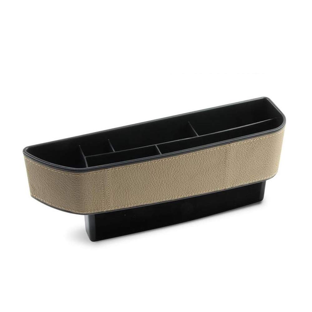 HOLPPO Car Seat Gap Organizer - Side Storage Box for Driver Seat, Car Accessories to Store Debris & Small Items (Black) - Perfect for Road Trips & Daily Commute