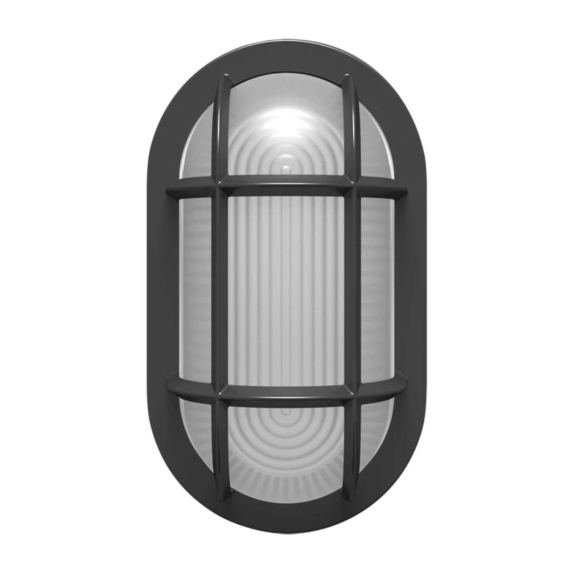 8 Inch Oval Bulkhead Wall Sconce Light Fixture - 1000 Lumens, 30K/40K/50K Color Temperature Options - Bronze Finish - 120-277V Wide Voltage - Perfect for Porch, Garage, Basement & Outdoor Lighting
