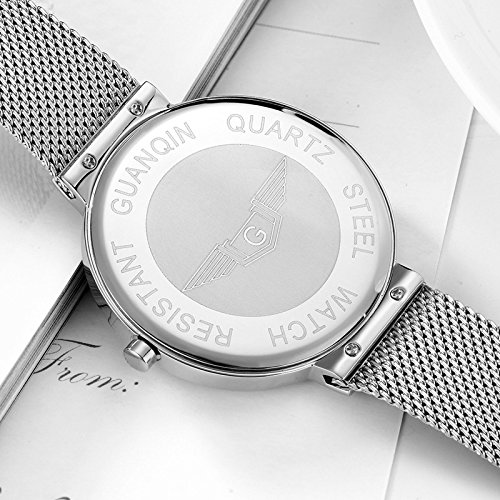 Carlien Men's Watches - Top Brand Minimalist Design Mesh Strap Quartz Watch for Business | Stainless Steel Wristwatch for Office, Formal Events & Everyday Wear