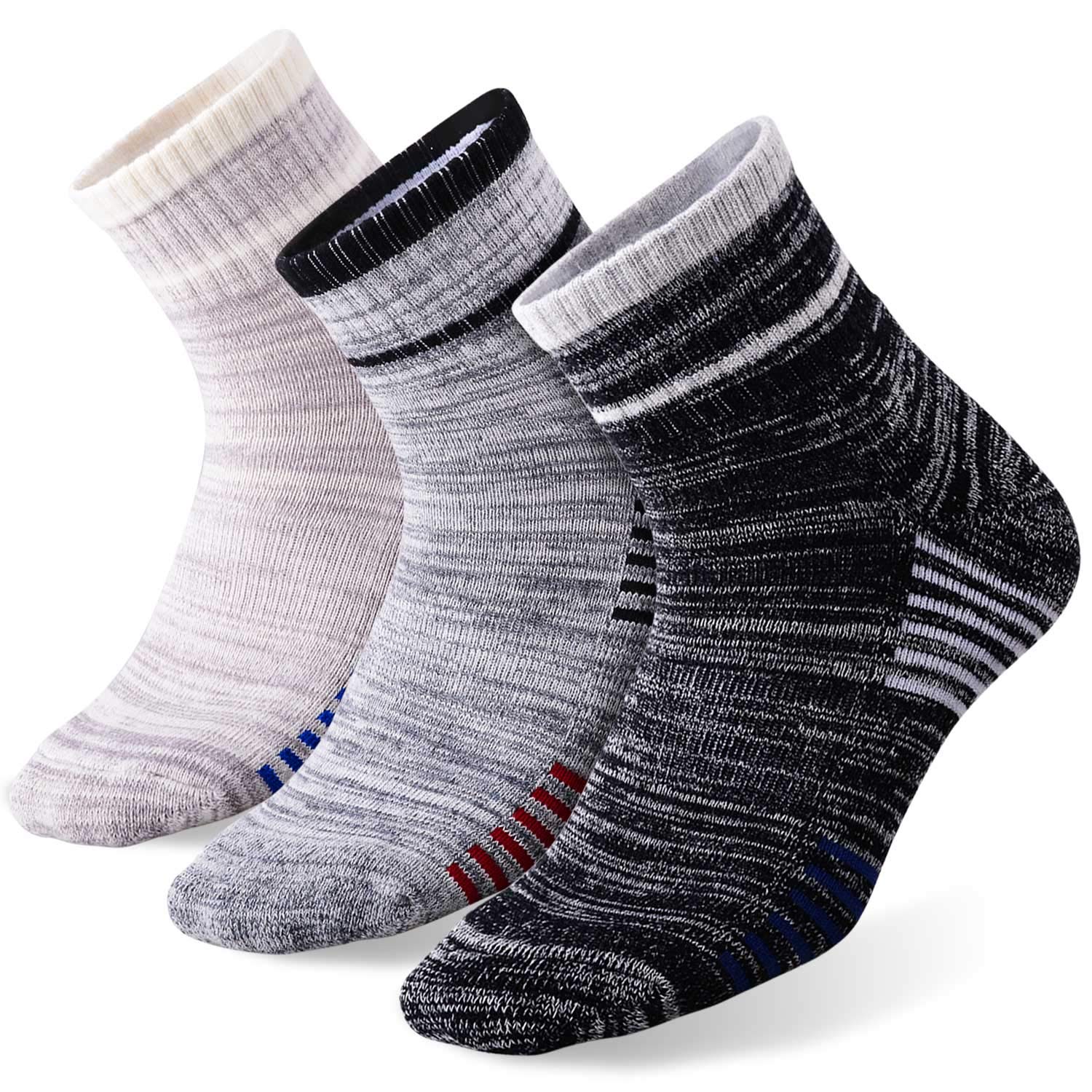 FEIDEER Men's Modern Hiking Socks - Moisture Wicking, Cushioned Support for Outdoor Adventures & Daily Wear