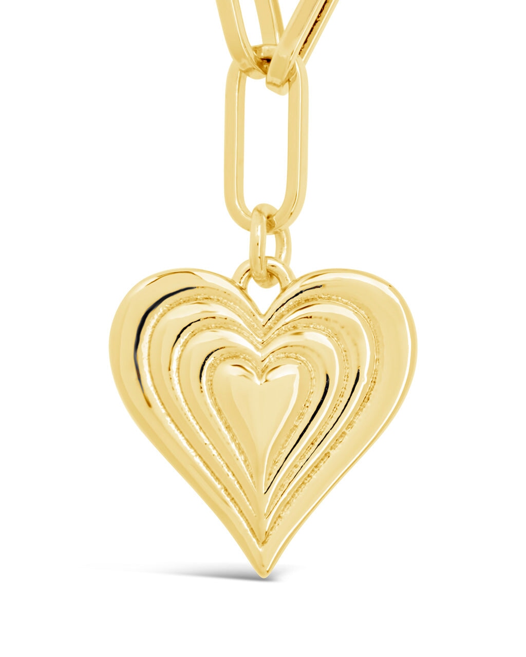 Paperclip Beating Heart Pendant Necklace - Unique Minimalist Jewelry for Women - Perfect Gift for Valentine's Day, Anniversary & Everyday Wear