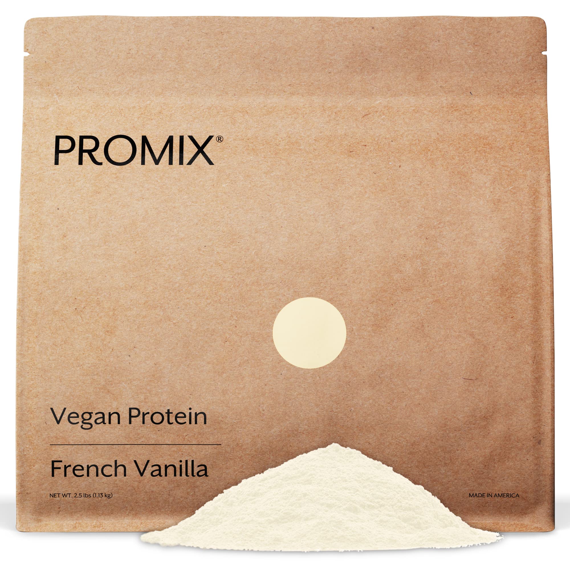 Promix Plant-Based Vegan Protein Powder, Vanilla Flavor - 2.5lb Bulk Pea Protein with Vitamin B12 - Gluten-Free Post Workout Recovery Shake for Fitness, Smoothies, Baking & Cooking - Perfect for Athletes, Gym Lovers & Healthy Lifestyle