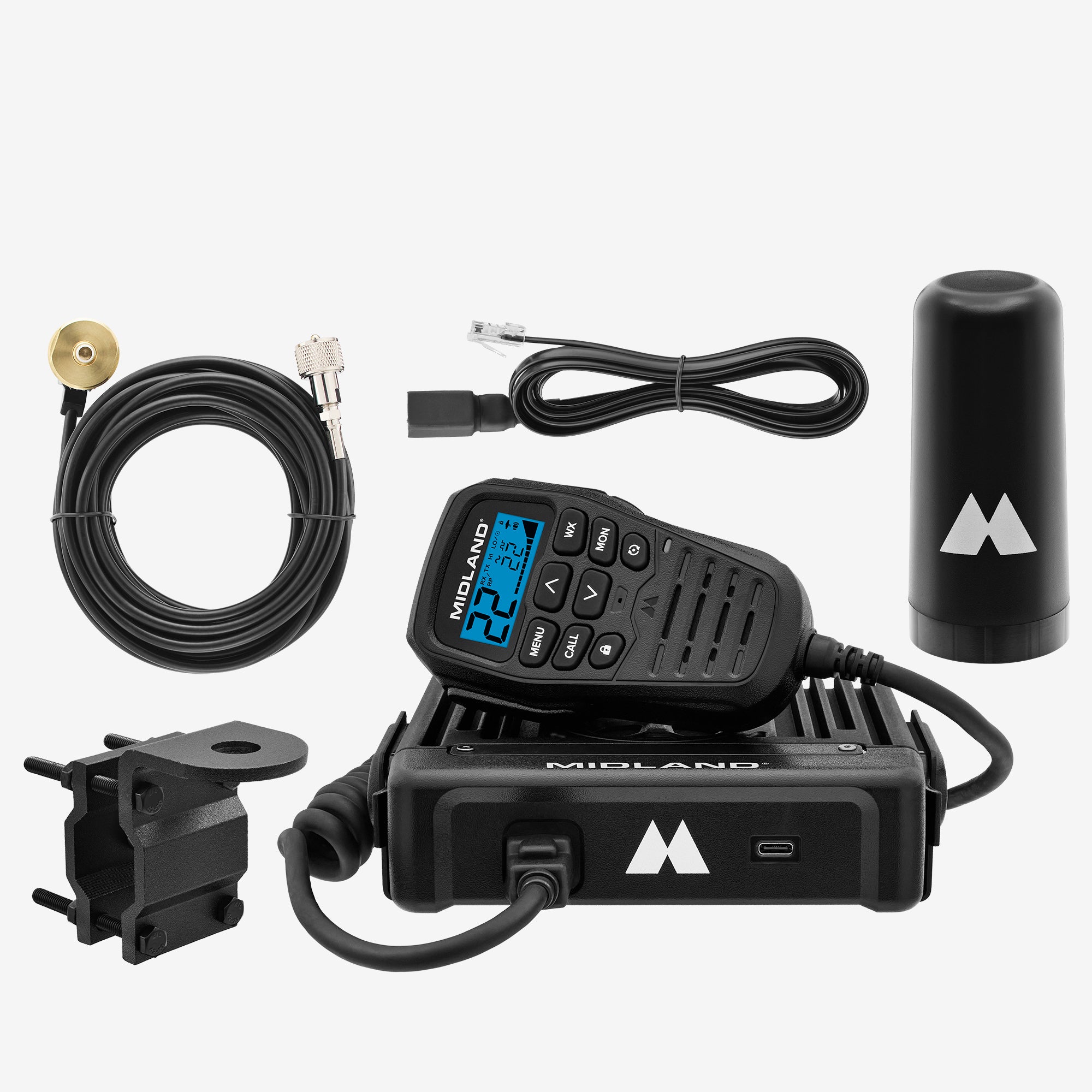 MXT575 MicroMobile® GMRS 50 Watt Two-Way Radio Bundle with MXT575VP4 - Long Range Communication for Outdoor Adventures, Construction Sites & Emergency Preparedness
