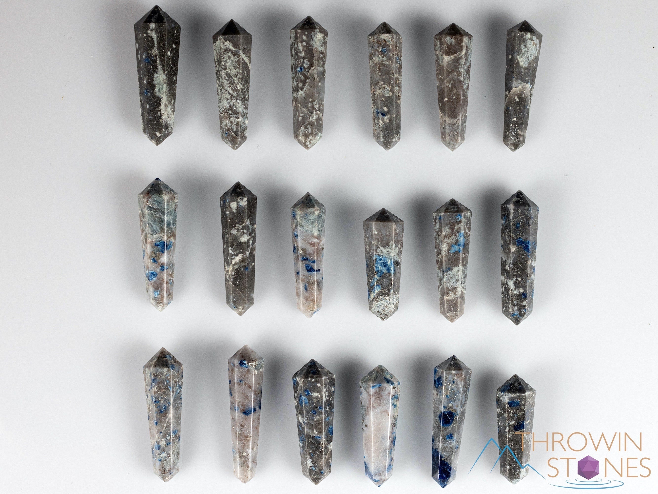 LAZULITE Crystal Points - Mini Natural Healing Stones for Jewelry Making, Meditation & Reiki - E1827 | DIY Craft, Home Decor & Spiritual Gifts