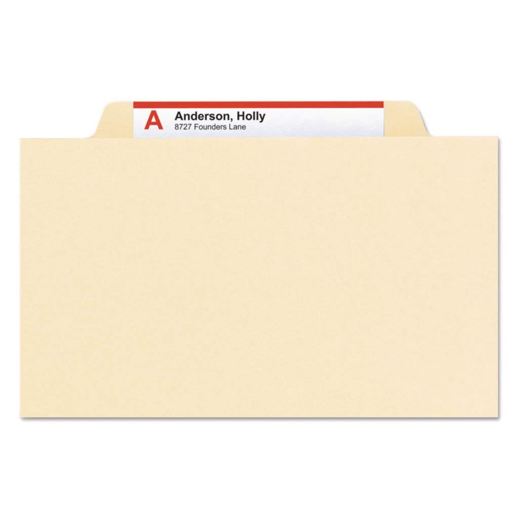 Smead Manila 4 & 6-Section Top Tab Classification Folders - Letter Size - 10-Pack Box - Perfect for Office Filing, Document Organization & School Supplies