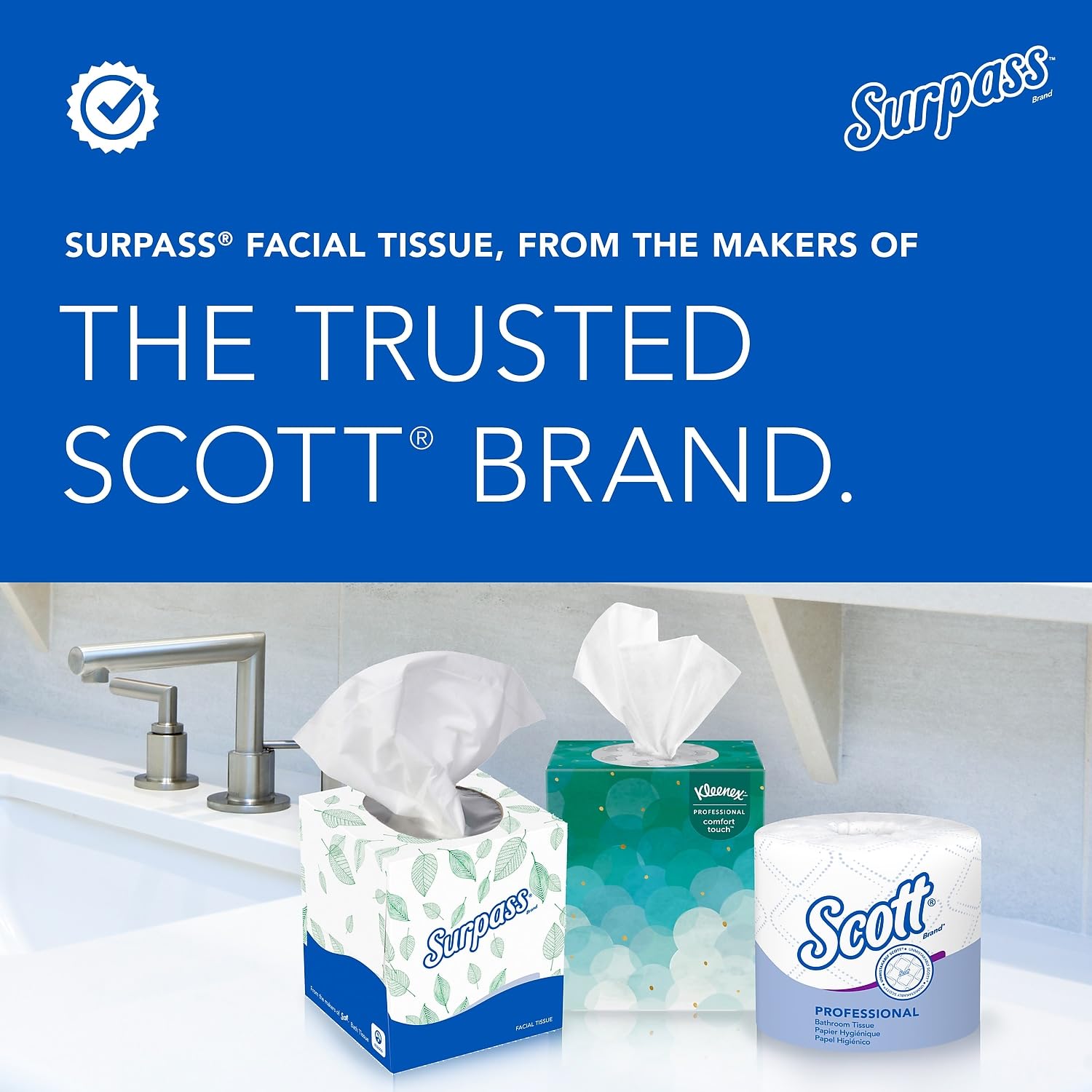 Premium 2-Ply Facial Tissues in Pop-Up Box - 110 Count | Soft & Strong for Everyday Use at Home, Office & Travel