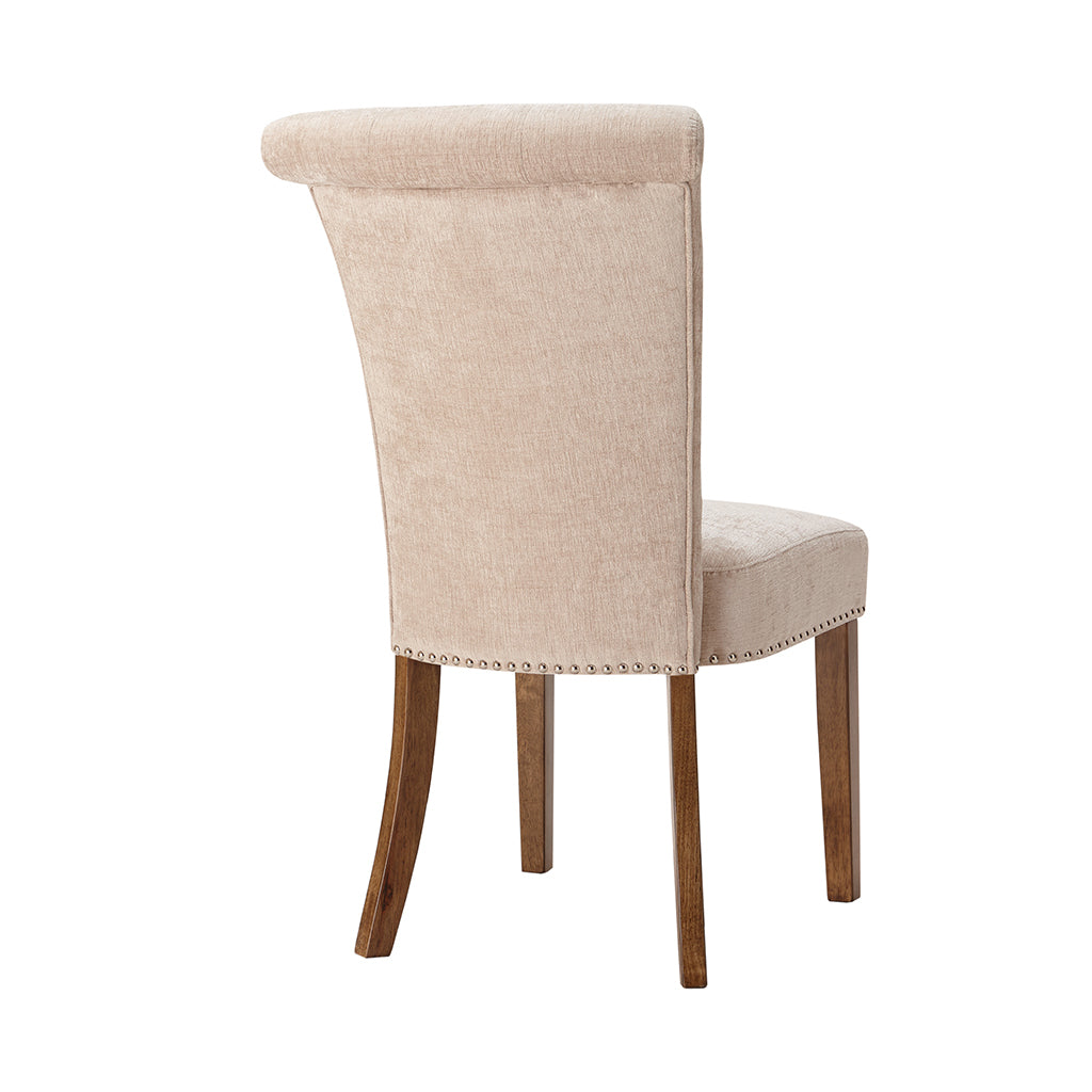 Colfax Modern Dining Chairs Set of 2 - Sturdy Wooden Kitchen Chairs with Upholstered Seats - Perfect for Dining Room, Kitchen, Breakfast Nook & Small Spaces
