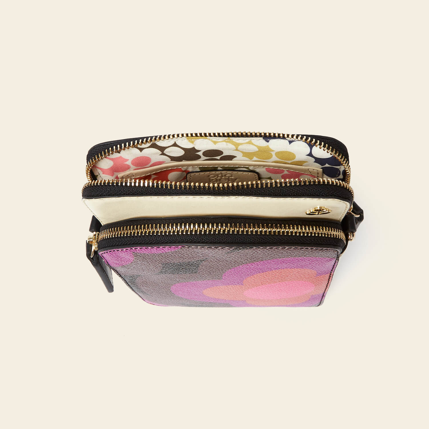 Portia Tall Crossbody Bag with Radial Flower Design - Stylish Women's Shoulder Purse for Everyday Use, Work, and Travel
