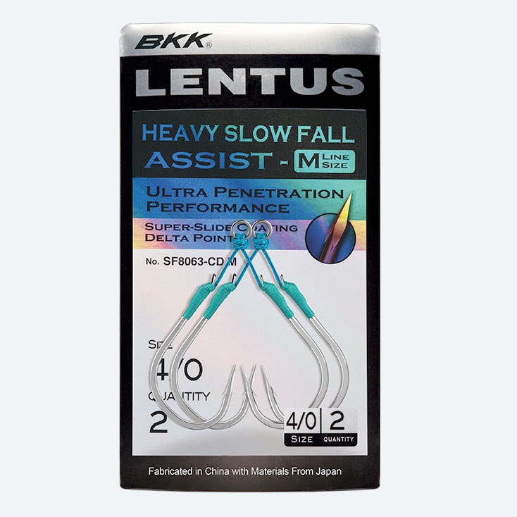 BKK SF Lentus Assist - Premium Fishing Hook for Bass, Trout, and Saltwater Fishing | Ideal for Freshwater and Ocean Angling Adventures