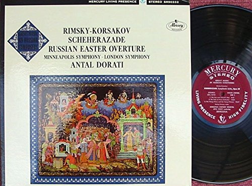 Rimsky-Korsakov: Scheherazade & Russian Easter Overture - Vintage Mercury Living Presence SR90332 Stereo Vinyl LP (1st Pressing, RF-1/RF-1 Audiophile Quality) - Perfect for Classical Music Collectors & Audiophile Listening Sessions