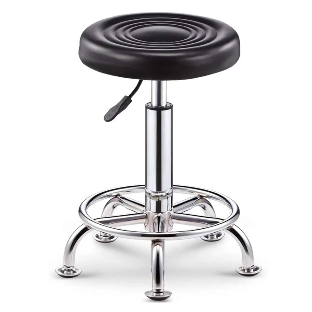 LZPQ Adjustable Height Rolling Swivel Stool - Ergonomic Medical Spa Chair with Round Seat for Salon, Tattoo Studio & Home Office Use