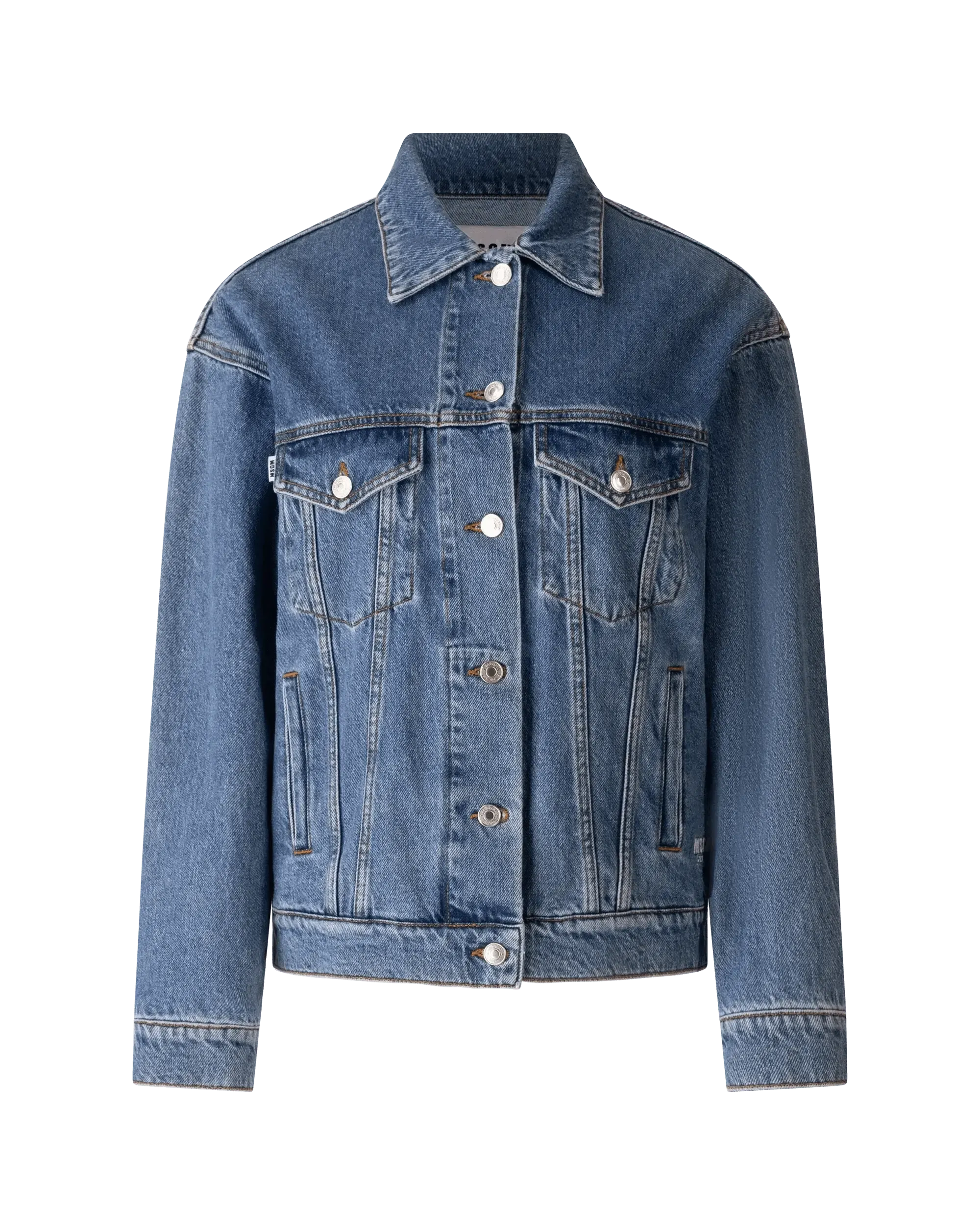 Stylish Logo Print Denim Jacket for Men & Women | Trendy Casual Outerwear for Streetwear, Fall Fashion & Everyday Wear