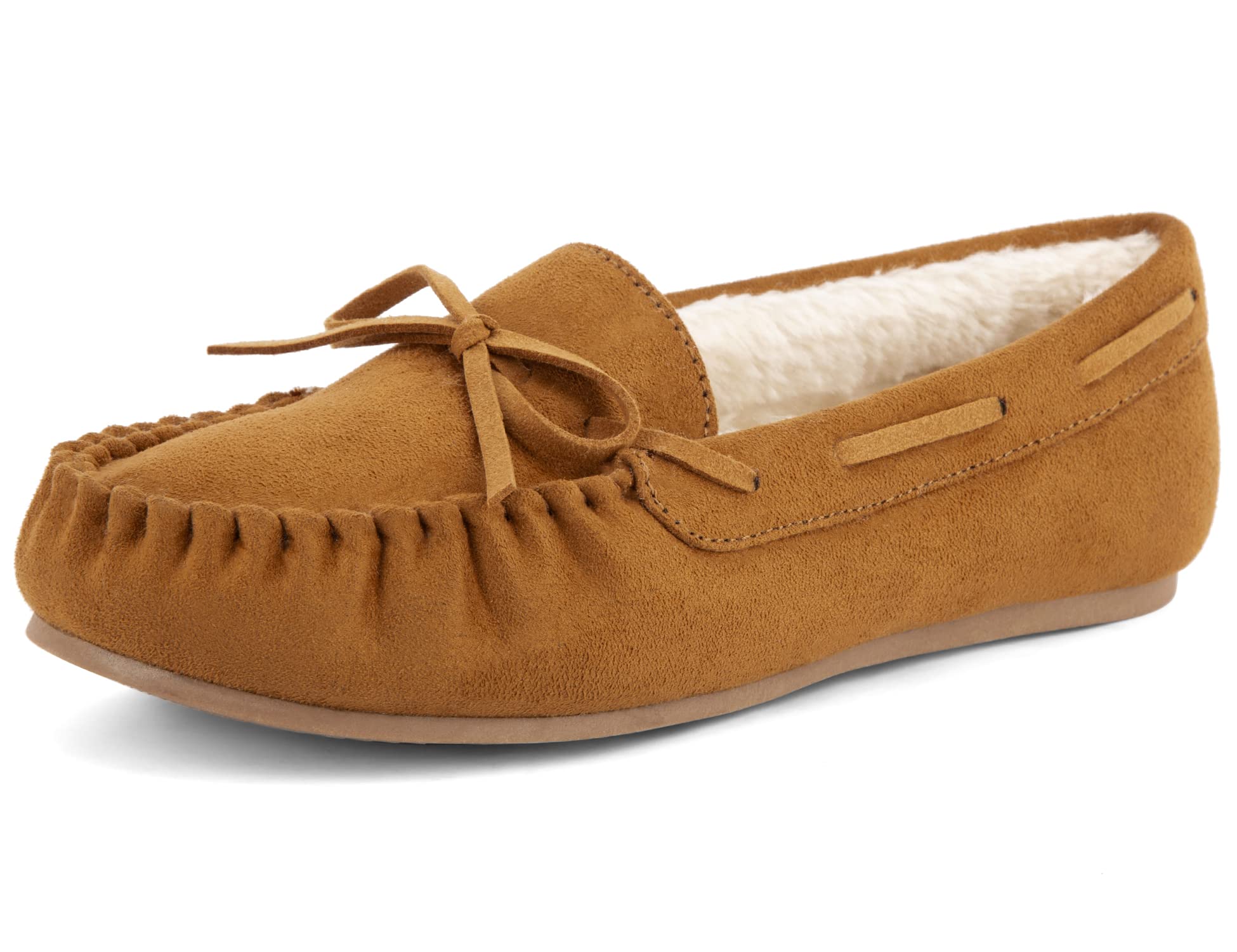 MaxMuxun Women's Moccasin Slippers - Soft & Comfortable Indoor/Outdoor House Shoes for Women - Perfect for Home, Lounge, and Backyard Relaxation