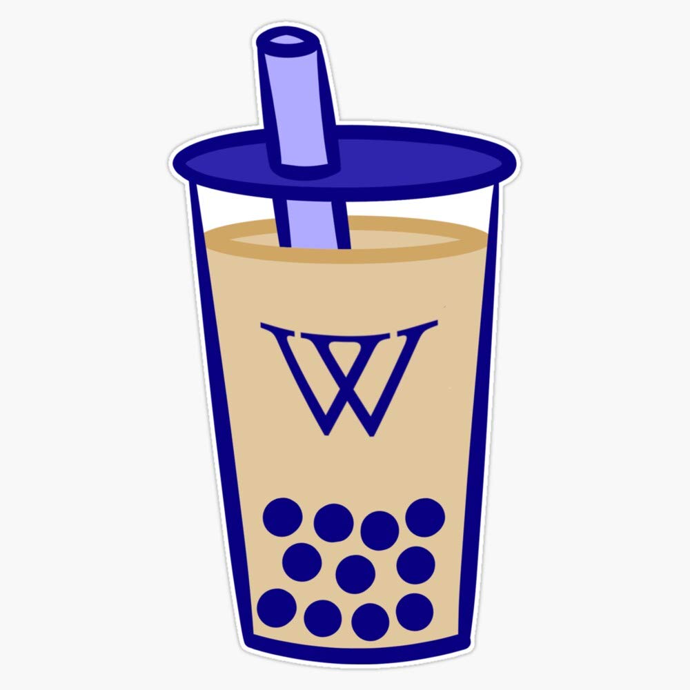 Wellesley Bubble Tea Sticker - Waterproof Vinyl Decal for Cups & Laptops