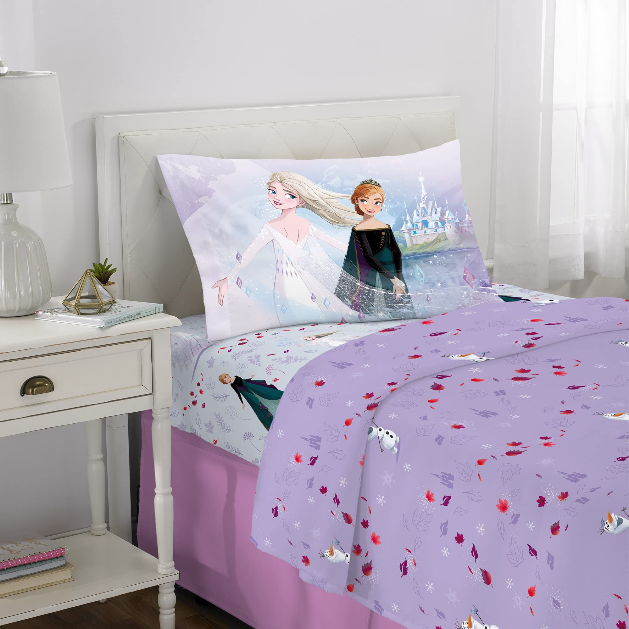 Disney Frozen 2 Twin Size Kids Bedding Set - Ultra Soft Microfiber Sheet for Boys & Girls | Perfect for Kids' Rooms, Sleepovers & Themed Bedrooms
