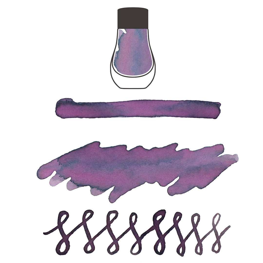 Dominant Industry Twilight Garden Scented Fountain Pen Ink - Premium Floral Scented Writing Ink for Calligraphy, Journaling & Letter Writing - Perfect for Fountain Pens, Dip Pens & Artistic Projects