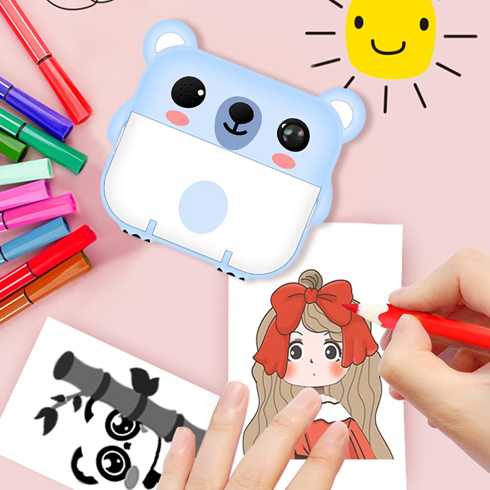 AVZYARDY Kids Instant Print Camera - 2.4