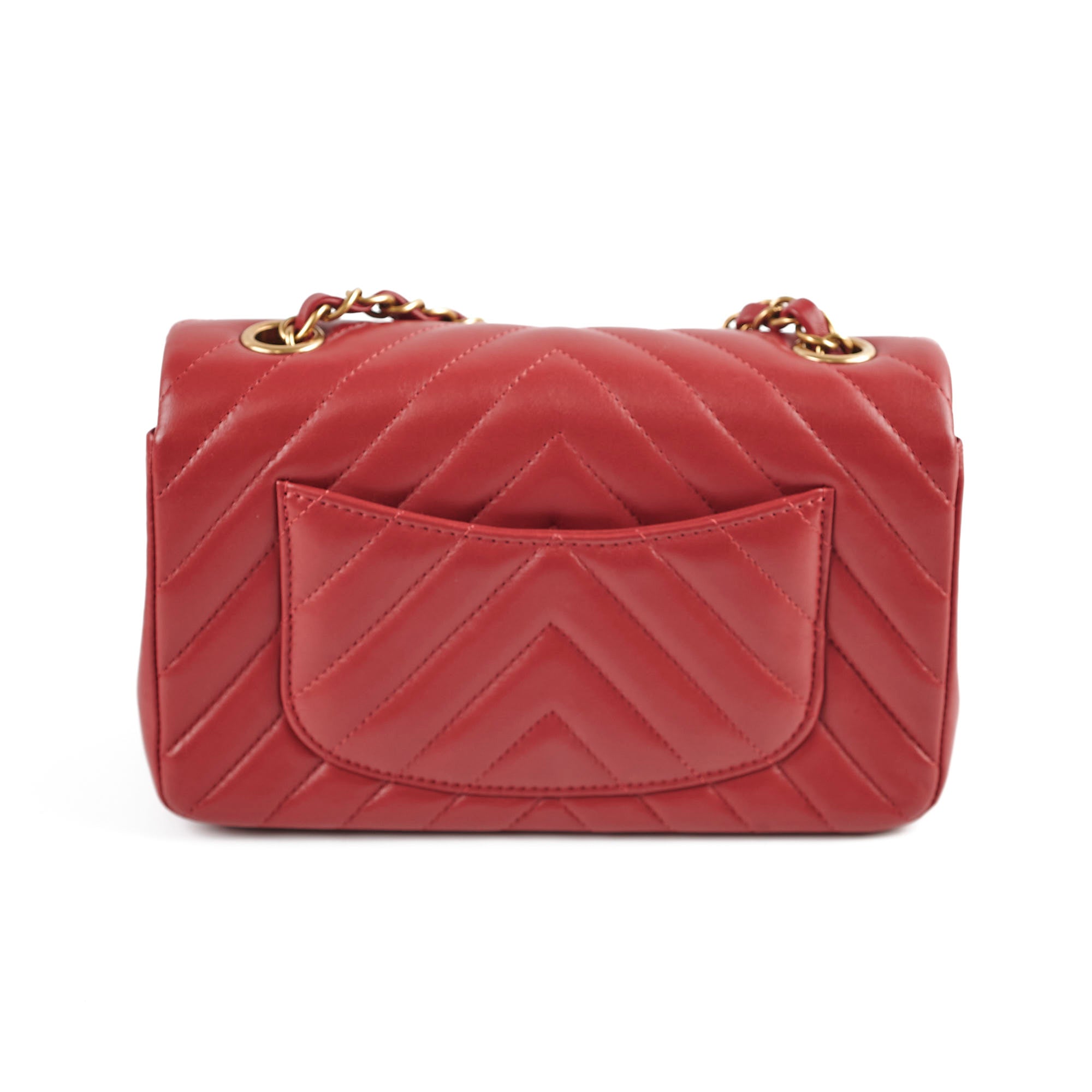 Chanel Mini Rectangular Chevron Lambskin Red 21 Series Handbag - Luxury Designer Crossbody Bag for Women, Perfect for Parties, Date Nights & Special Occasions