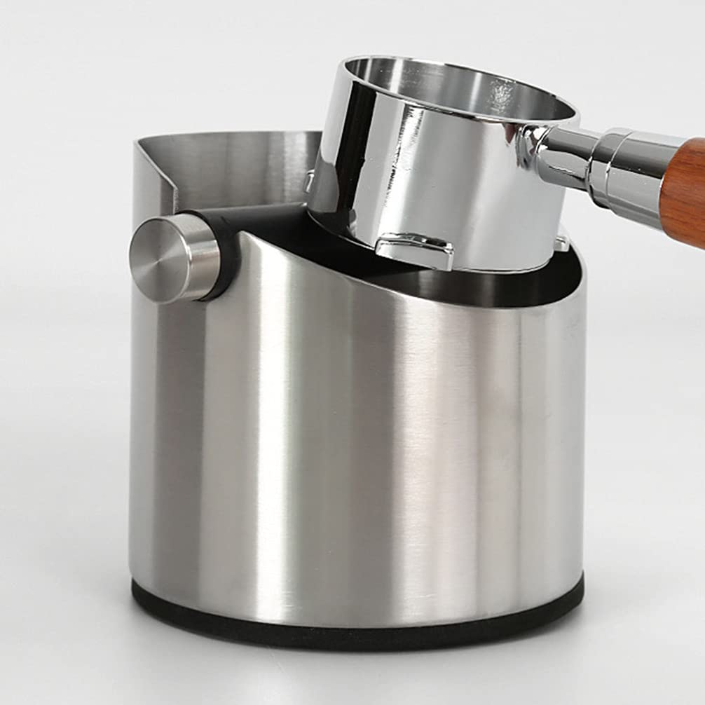Jojofuny Stainless Steel Espresso Knock Box - Coffee Grounds Container & Dump Bin for Baristas - Perfect for Home & Commercial Coffee Makers, Espresso Machines & Coffee Shops