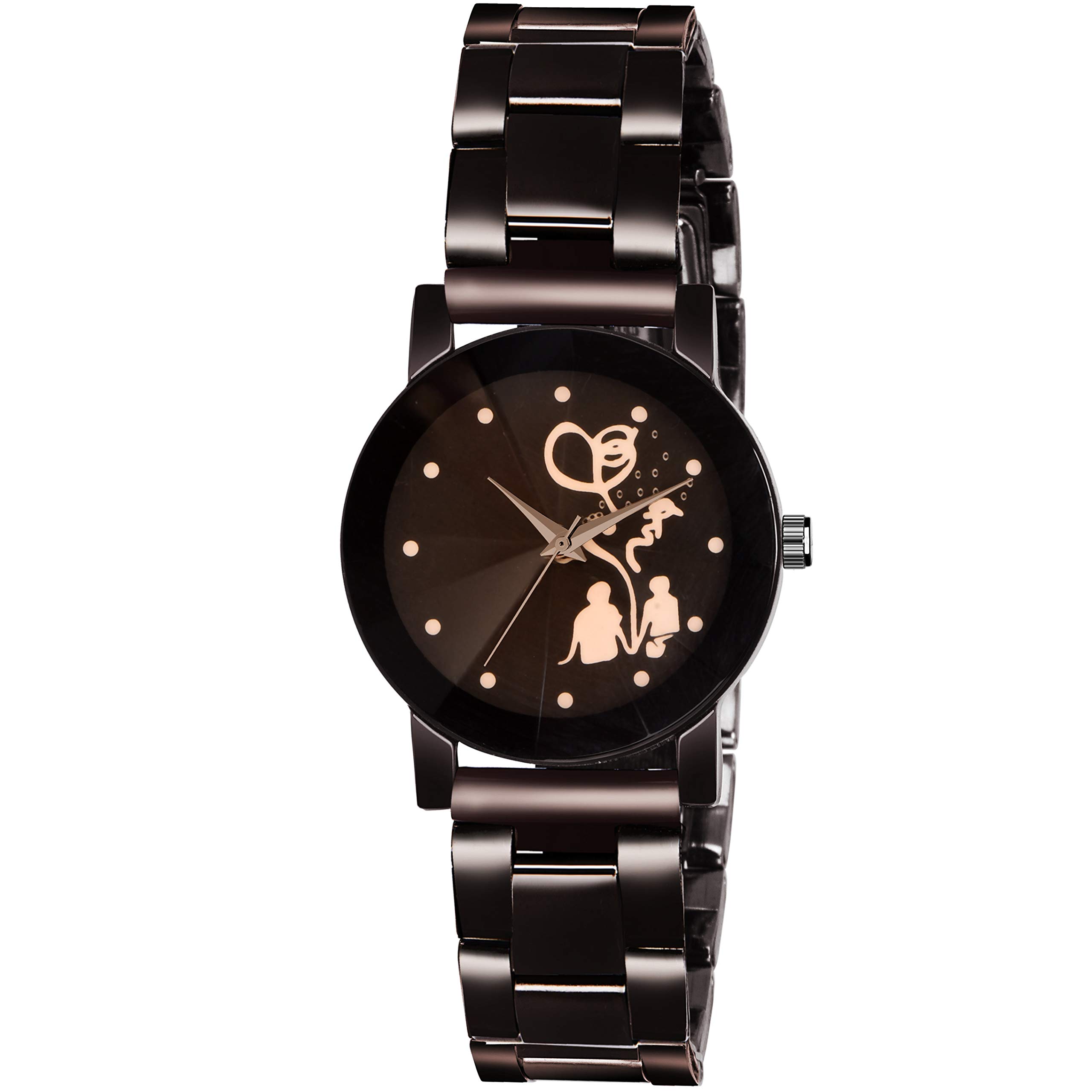 Niyati NX Black Dial Stainless Steel Chrome Plated Analog Watch for Women - Elegant Dress Watch for Office, Party & Everyday Wear
