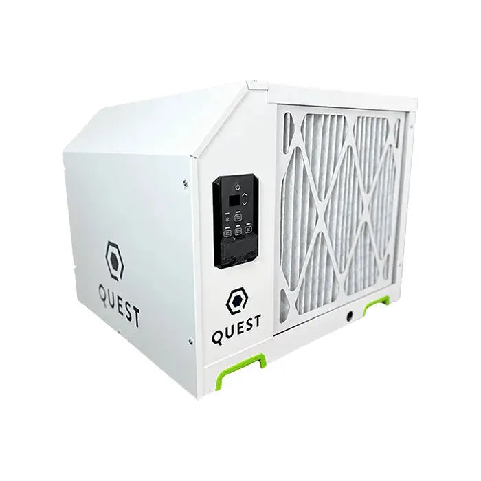Quest Next Gen 225 Dehumidifier - 225 Pints/Day Capacity for Large Basements, Home & Commercial Use | Energy Efficient Moisture Control for Damp Areas