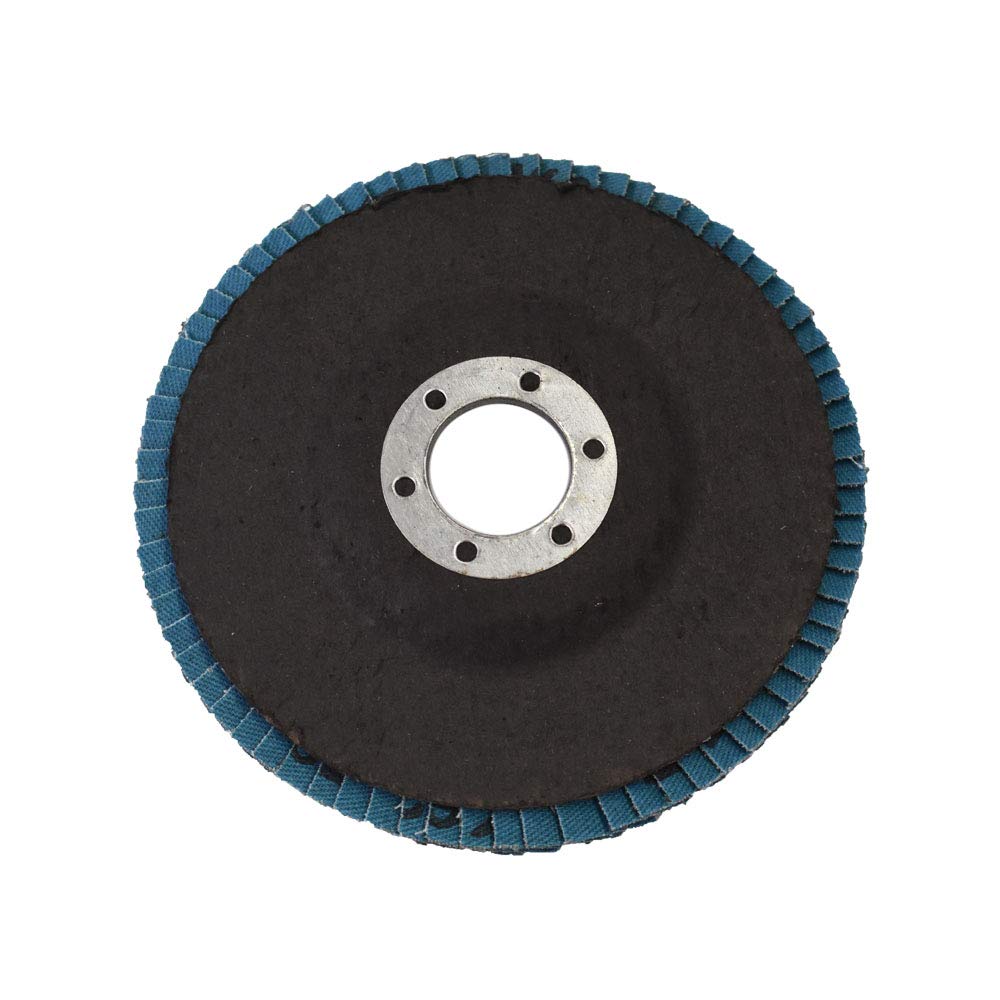 10-Pack 4-1/2 Inch Flap Discs with Zirconia Abrasive - 40 Grit Grinding Wheels for Metal, Wood & Paint Removal - Perfect for Angle Grinders, DIY Projects & Professional Workshop Use