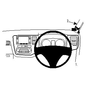 ClicOn No Holes Right Hand Dash Mount for Mitsubishi Outlander 2013-2021 - Perfect for GPS, Phone & Dash Cam Installation - Secure & Easy Car Accessory