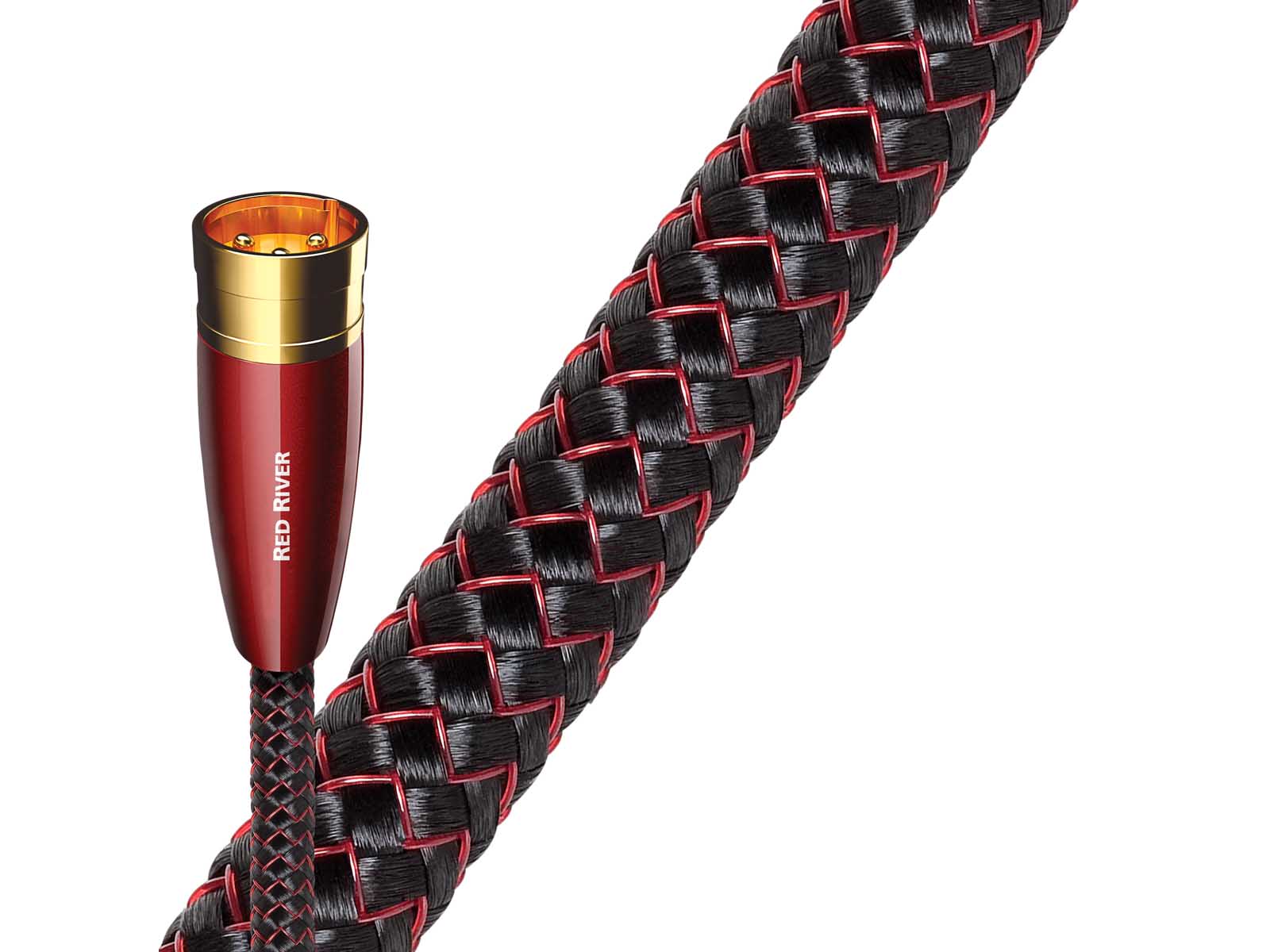 Audioquest Red River XLR Balanced Interconnect Cable - Premium Audio Cable for Home Theater & Studio Recording (1m, 3ft) - Perfect for Hi-Fi Systems, DJ Equipment & Professional Audio Setups