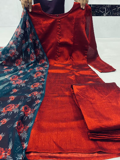Elegant Floral Georgette Salwar Suit Set with Dupatta - Perfect for Weddings, Parties & Festive Occasions