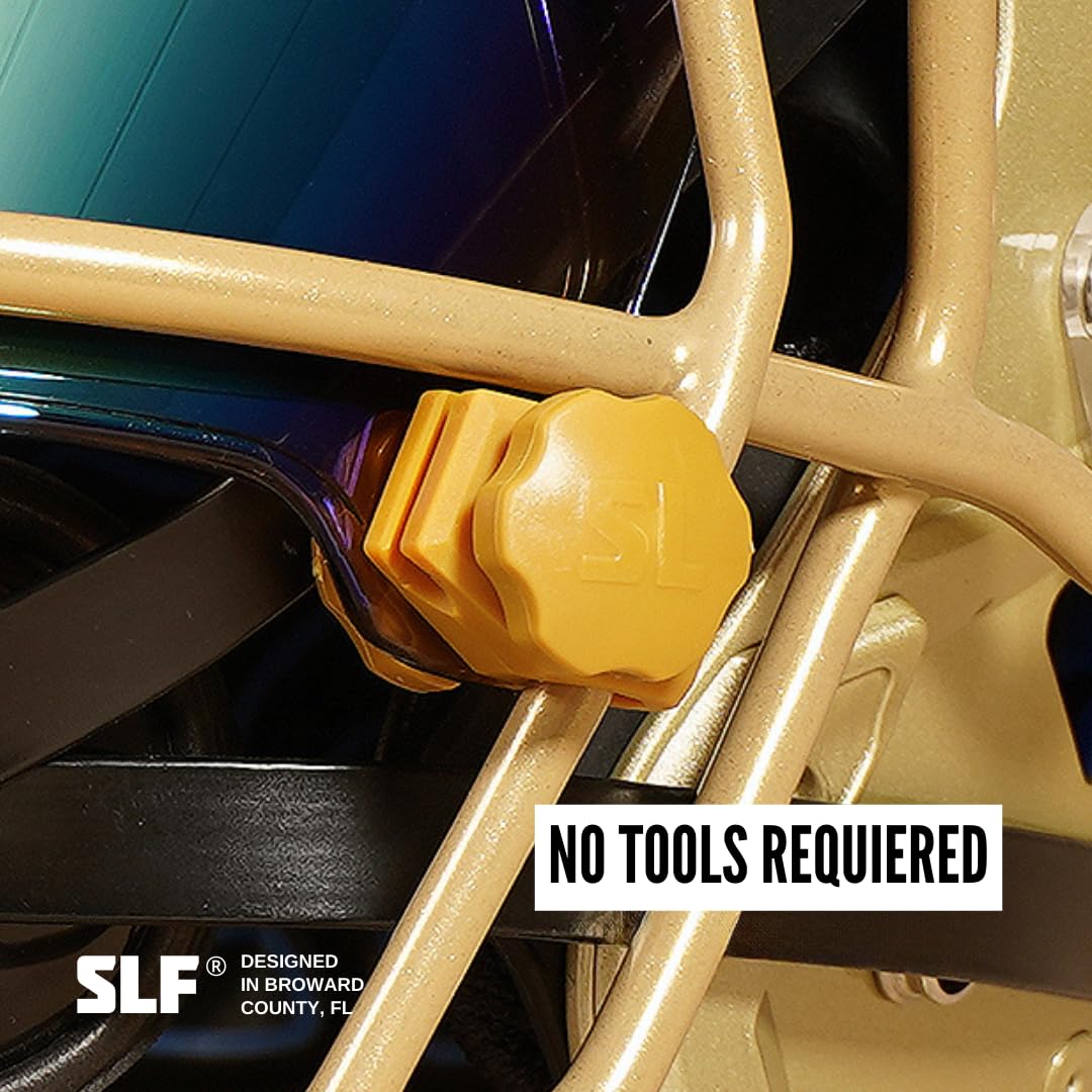 SLEEFS Football Helmet Visor Quick Clips - Universal Fit Quick-Release Helmet Accessories (1 Pair Clips + Screws) - No Tools Required for Easy Installation - Perfect for Football, Lacrosse & Hockey Helmets