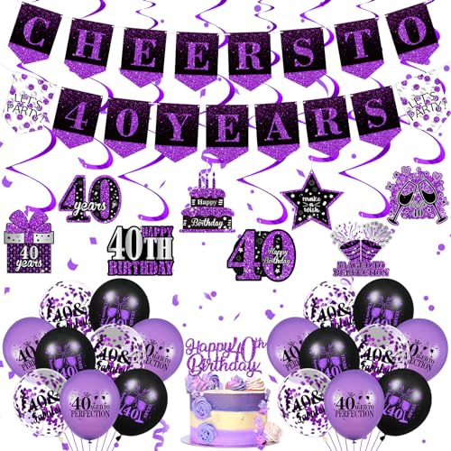 Purple Black 40th