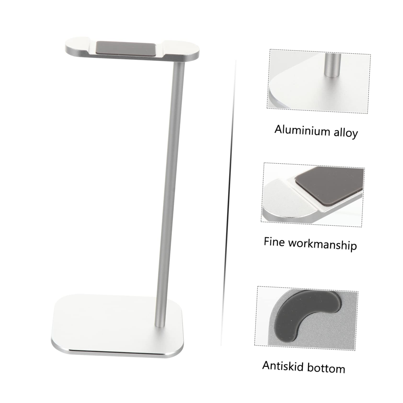 Jojofuny Aluminum Alloy Headphone Hook - Sturdy Desk Mount Headset Holder for Easy Installation | Perfect for Gaming, Office & Home Organization
