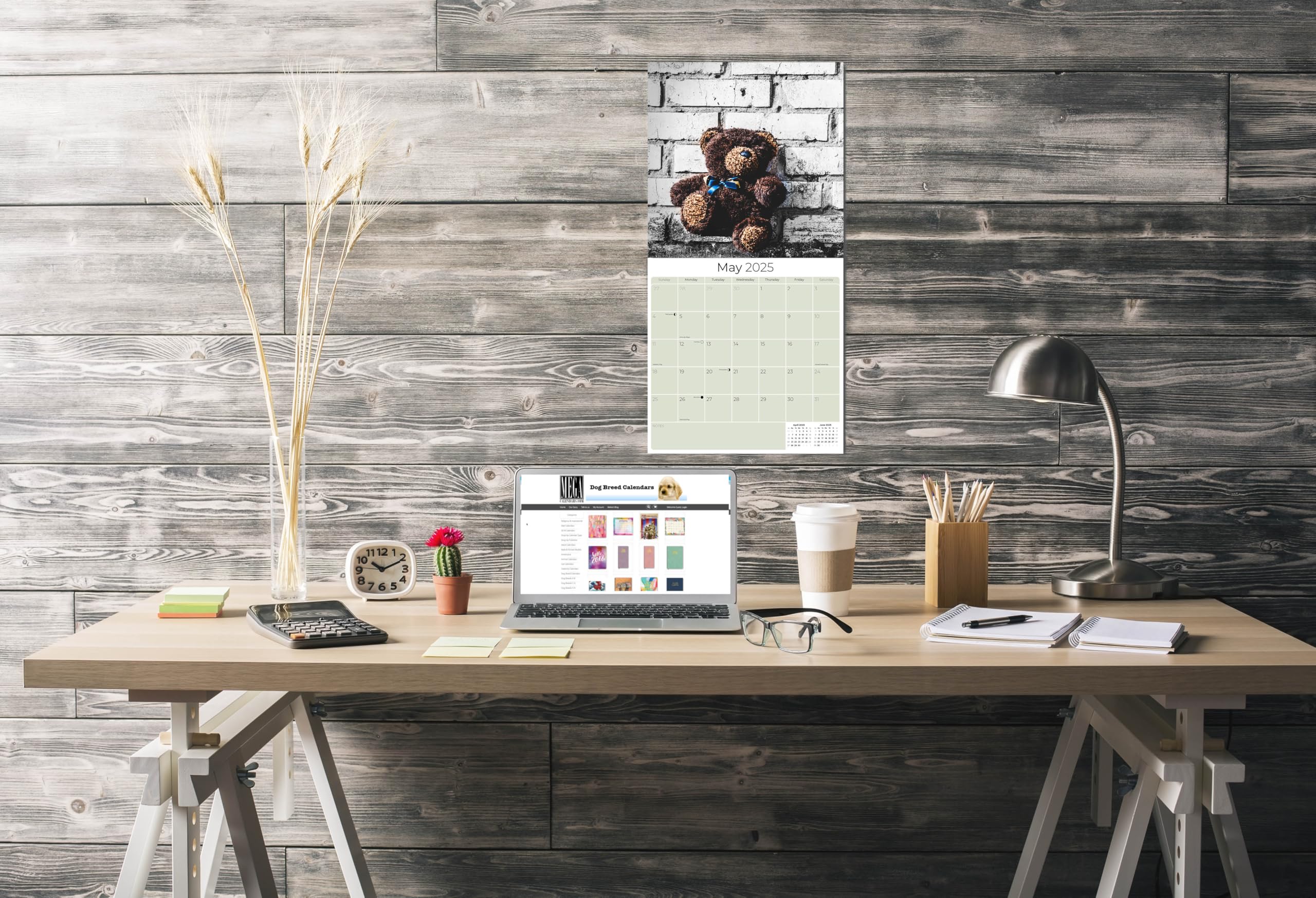 2024-2025 Teddy Bear Wall Calendar - 12
