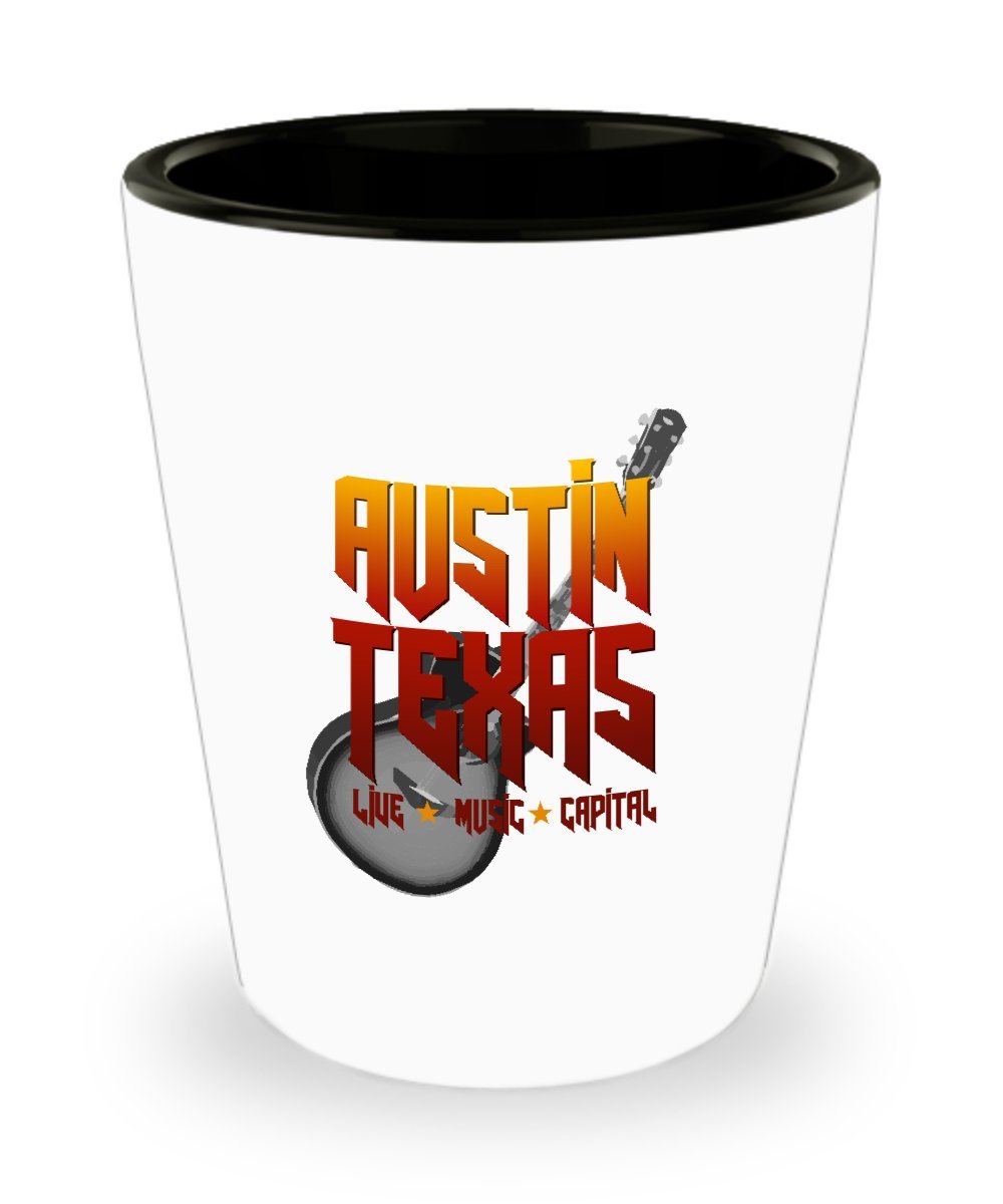 Austin Texas Shot Glass - Souvenir from Live Music Capital of the World | Perfect for Collectors, Gifts & Bar Decor