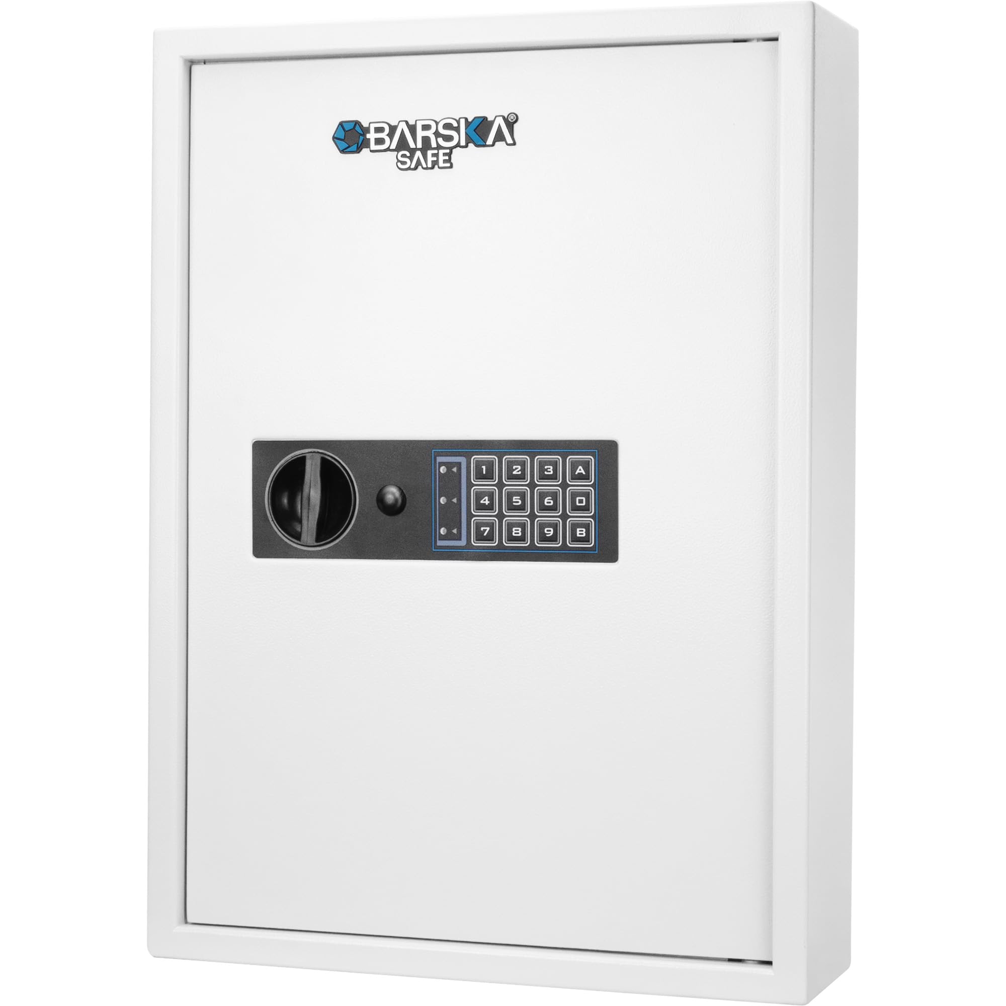 Barska Digital Electronic Keypad Wall Mount Key Safe Cabinet - Adjustable Shelves & Deposit Slot for Key Storage & Organization | Home, Office & Vacation Rental Security Solution