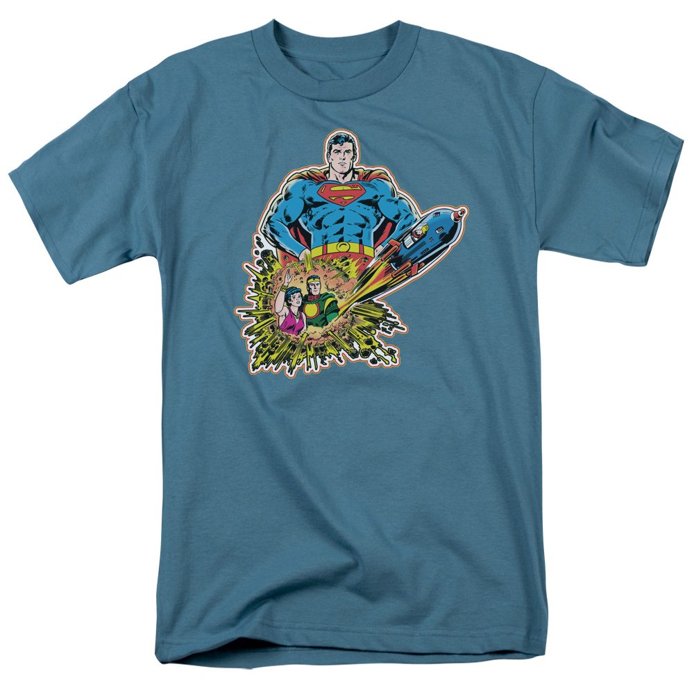 Superman Doomed Planet Graphic T-Shirt - Size S for Men - Casual Superhero Tee for Comic Fans & Collectors