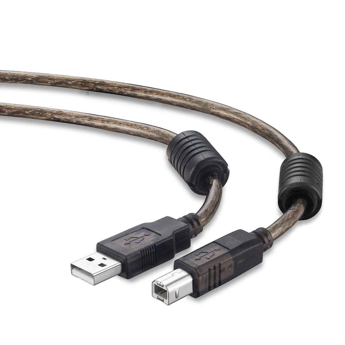 60ft USB 2.0 Printer Cable - High Speed A-Male to B-Male Printer Scanner Cable for HP, Canon, Lexmark, Dell, Samsung | 20M Long for Office, Home & Commercial Printing Needs