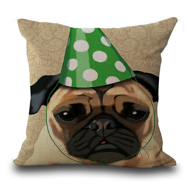 Bullfight Dog Pillows - Soft & Comfortable Pet Bed for Small Dogs - Perfect for Home, Office, or Travel Use