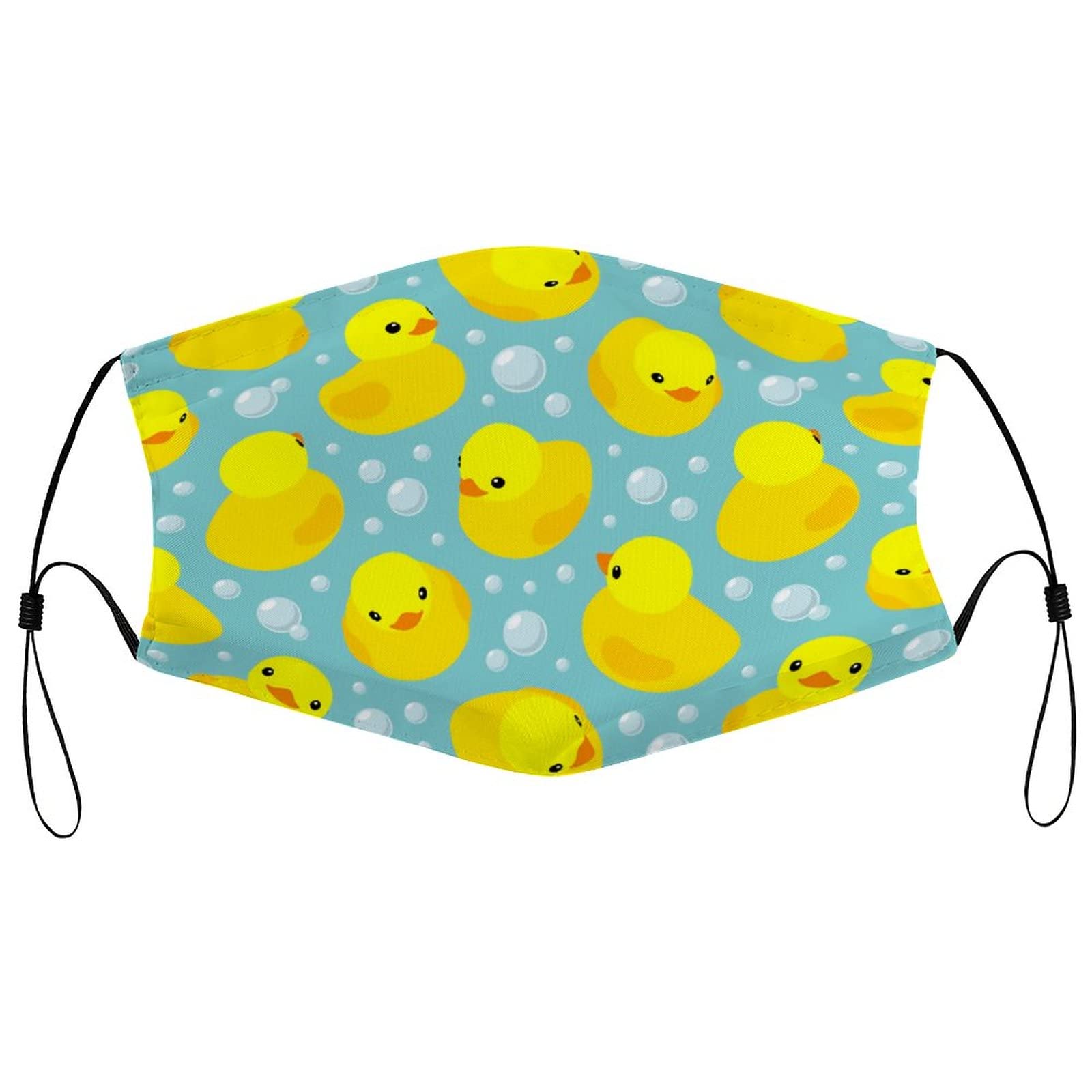 Reusable Yellow Duck Face Mask - Adjustable & Washable Balaclava with 2 Filters for Men & Women - Perfect for Outdoor Activities, Cycling, Running & Cold Weather Protection