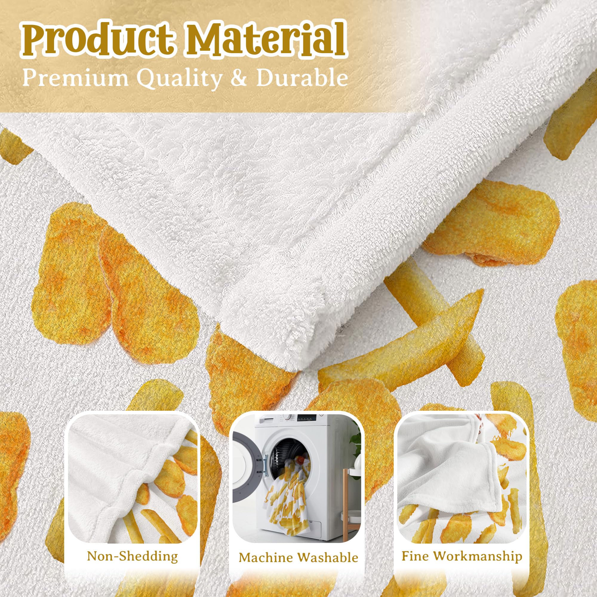 Super Soft Chicken Nuggets & French Fries Blanket - 80