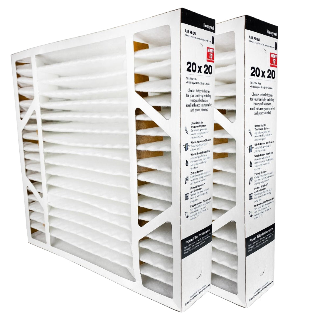 Honeywell FC200E1011 20x20x4 MERV 13 Air Filter (Case of 2) - Perfect for Furnaces, AC Units & HVAC Systems - Actual Size 19 15/16